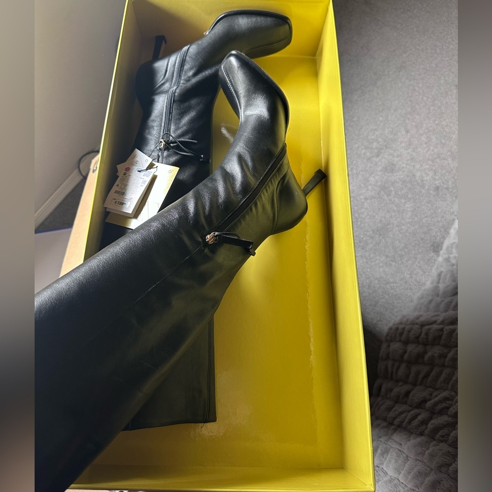Zara Black Over the Knee Boots